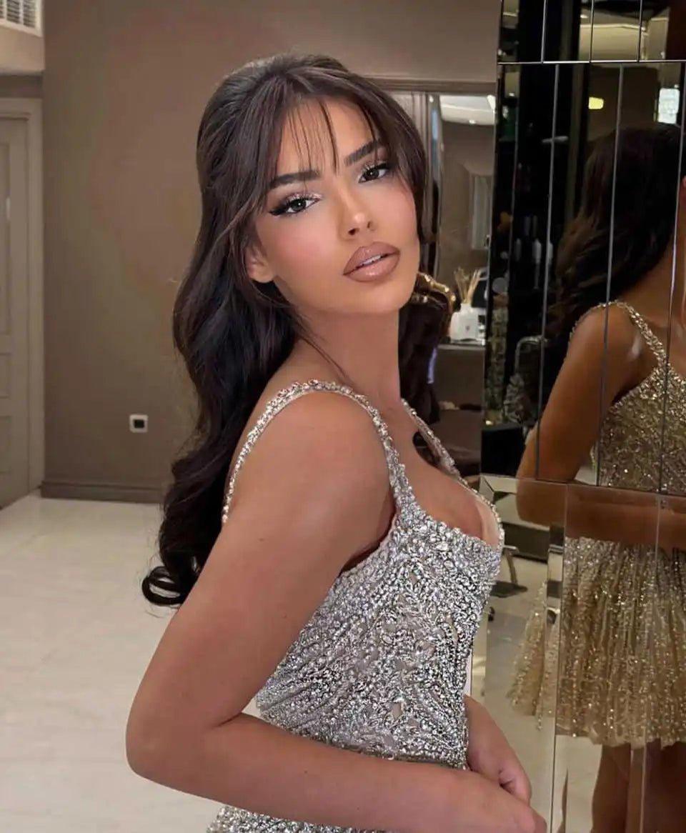 Sequin Spaghetti Strap Mini Dress - SN Wigs & More