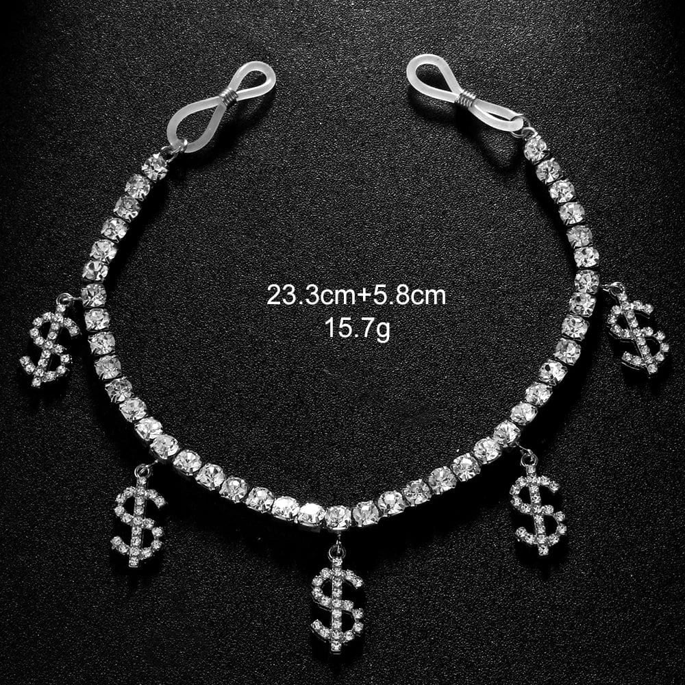 Sexy Double Layer Drop Dollar Rhinestone Nipple Chain Jewelry For Women Girls Nightclub Party Crystal Body Chain Hot Sale