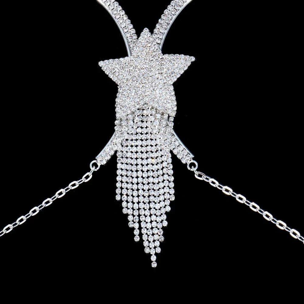 Sexy Fringe Bras Chain Feminine Chest Bracket Rave Party Accessories for Women Body Jewelry