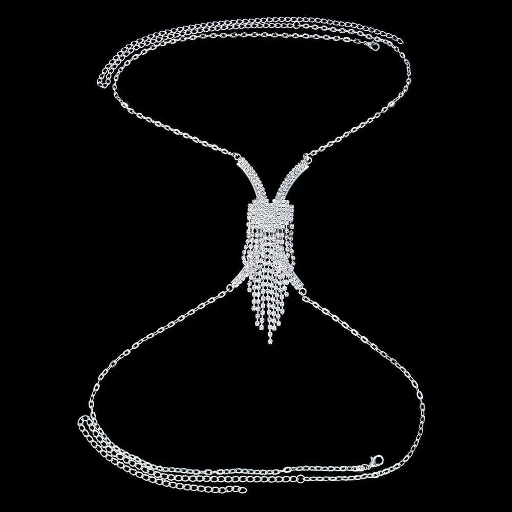 Sexy Fringe Bras Chain Feminine Chest Bracket Rave Party Accessories for Women Body Jewelry