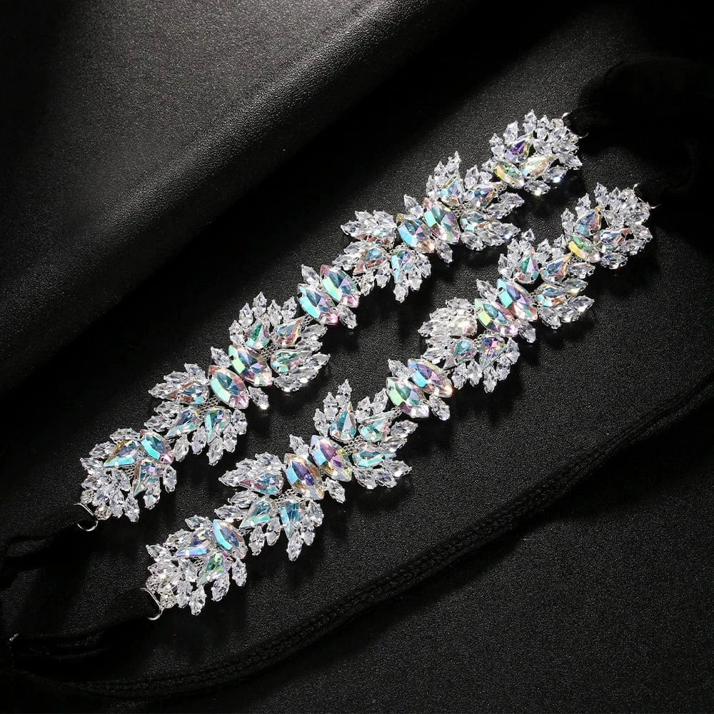 Sexy Geometric Rhinestone Underwear Jewelry For Women Beach Panties Thong Swim Crystal Body Chain Accessories