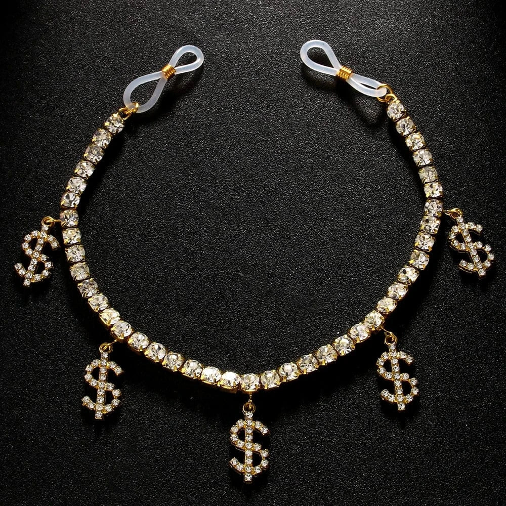 Sexy / Gold Sexy Double Layer Drop Dollar Rhinestone Nipple Chain Jewelry For Women Girls Nightclub Party Crystal Body Chain Hot Sale