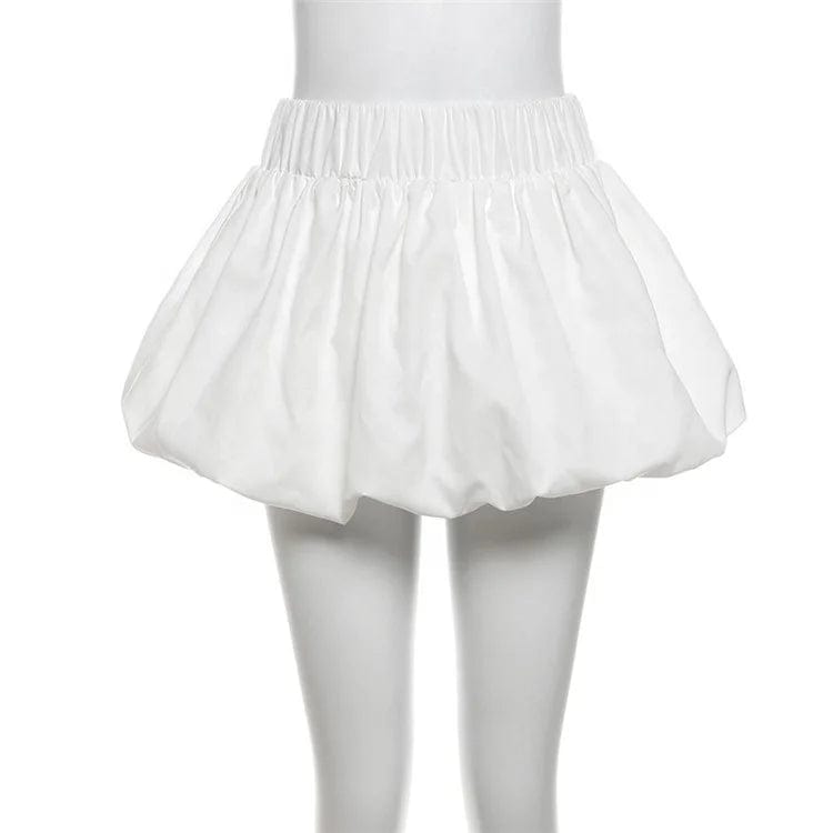 Sexy Women's Mini Short Skirt Fashion Summer 2024 Pleated Bubble Mini Skirt