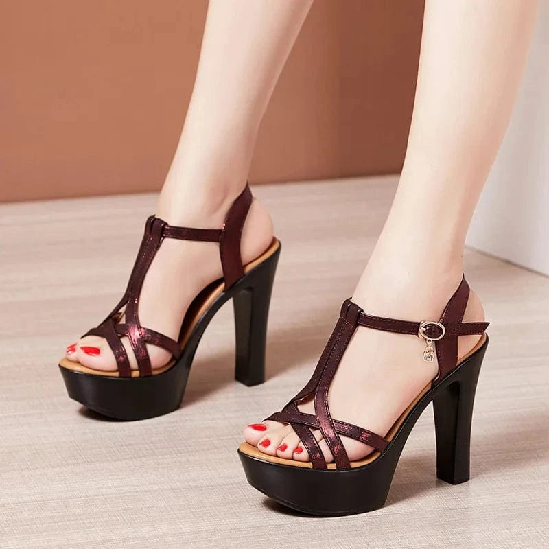 sh10517a Luxury women shoes sandals platform high heel sandals with different heel at 8cm 10cm 13cm
