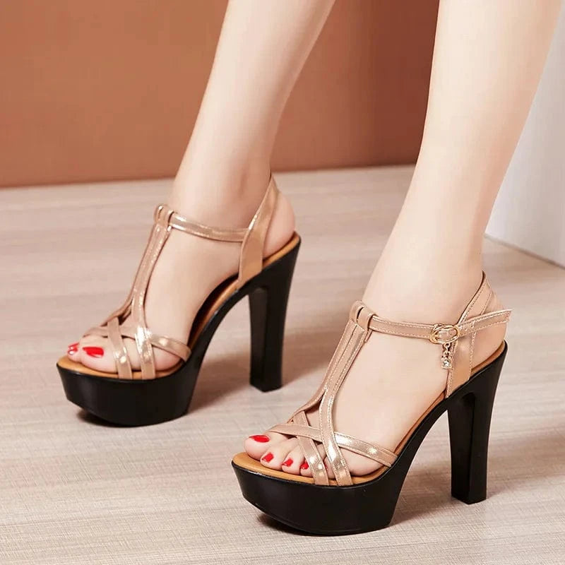 sh10517a Luxury women shoes sandals platform high heel sandals with different heel at 8cm 10cm 13cm