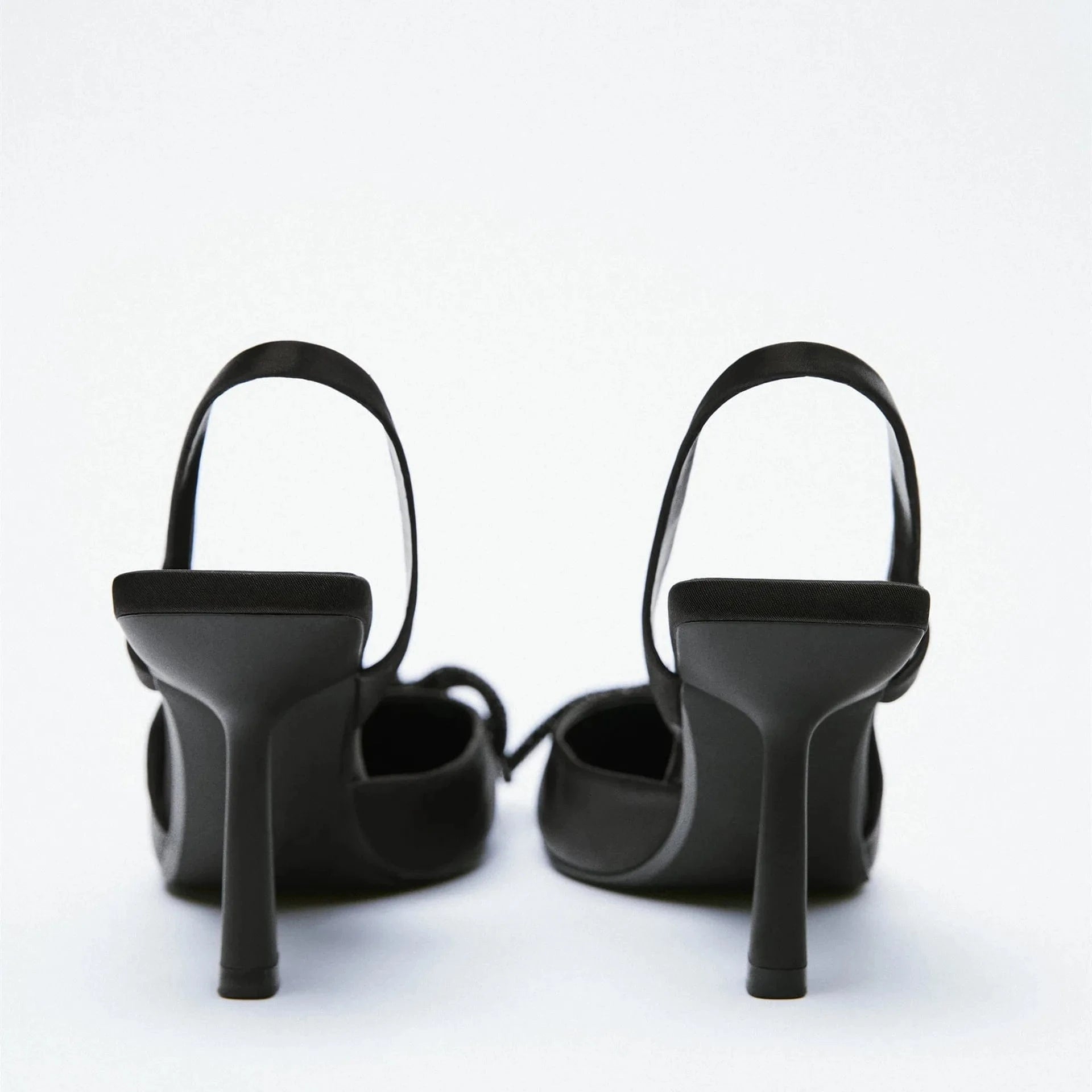 sh10733a Drop shipping high-heeled sandals black color heels with bowknot 2024