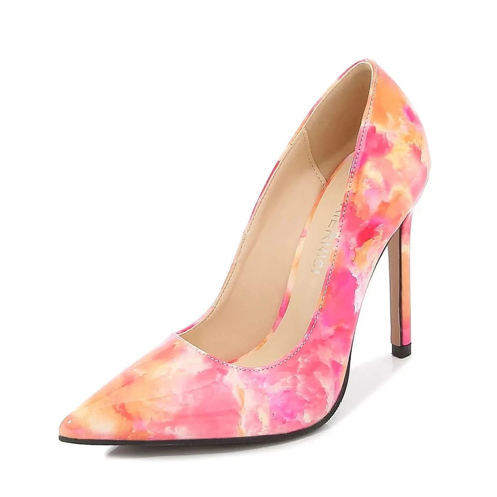 sh11831a Women's Pointed Toe 11CM Slip On Thin Heels sexy heeled Stiletto Colorful Wedding Pumps