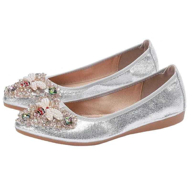 sh12131a 2024 wholesale new big size women dress shoes ladies doll shoes