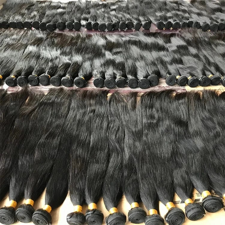 Shipping today! 100% Brazilian Remy Cuticle Aligned Hair, Bone Straight Double Weft Human Hair Bundles Extension