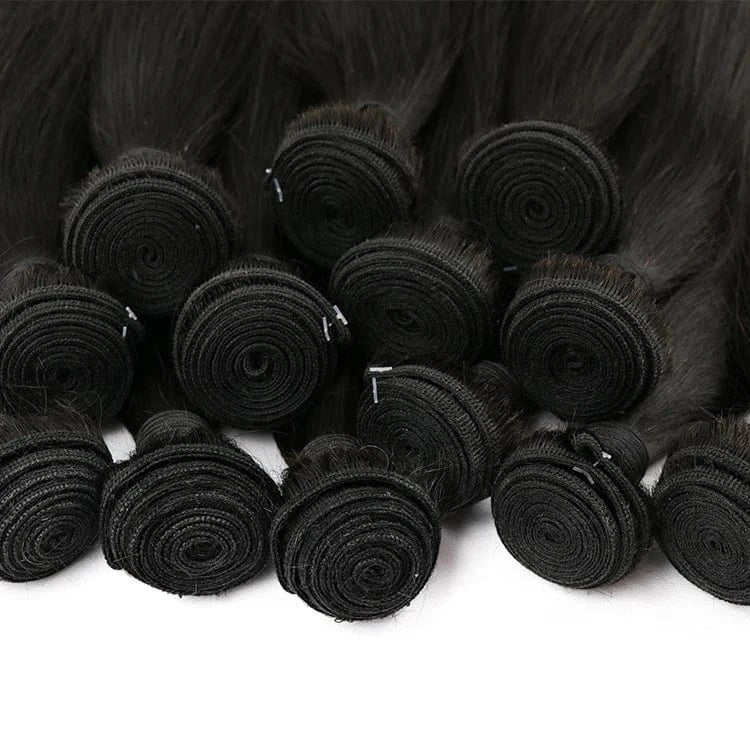Shipping today! 100% Brazilian Remy Cuticle Aligned Hair, Bone Straight Double Weft Human Hair Bundles Extension