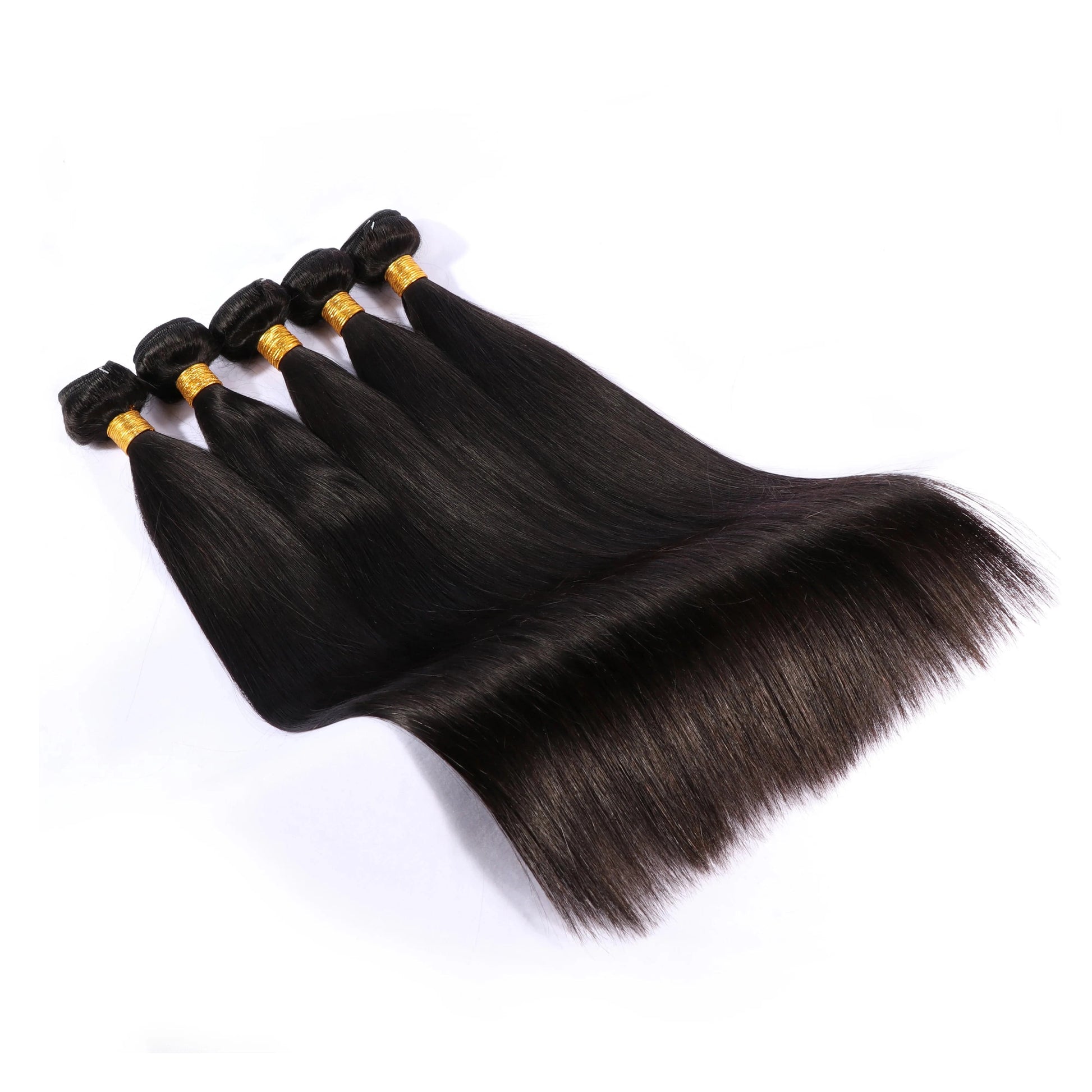 Shipping today! 100% Brazilian Remy Cuticle Aligned Hair, Bone Straight Double Weft Human Hair Bundles Extension