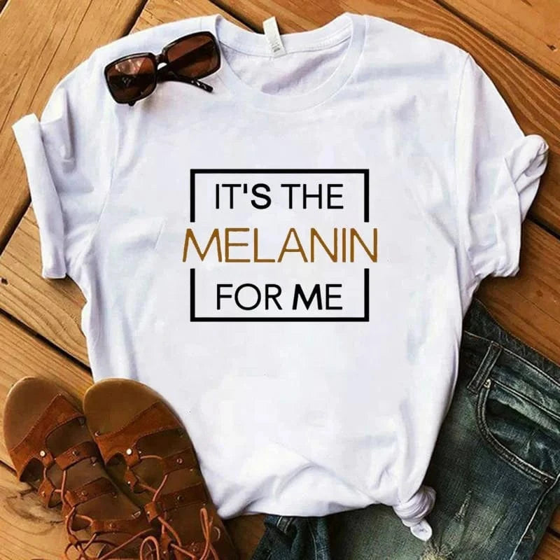 shirts/ tops Black Queen Melanin Graphic Plus Size Women's T-Shirt