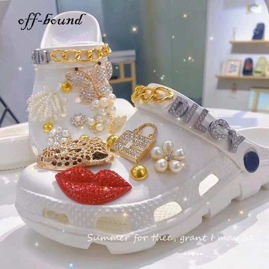 shoes Designer Summer Women Shoes Garden Shoes Beach Sandals Chain Charms Sweet Sandals Platform Slippers Casual Shoes For Female