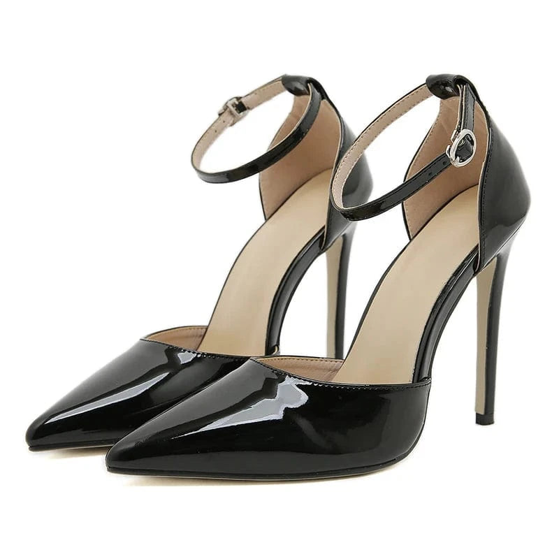 Shoes super beautiful, classic glossy finish, pointed high heel women's low-top shoes dress shoes wedding shoes