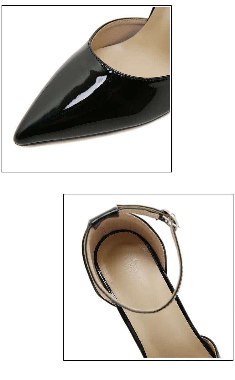 Shoes super beautiful, classic glossy finish, pointed high heel women's low-top shoes dress shoes wedding shoes