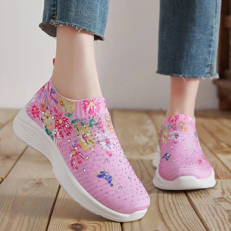 Shoes women 2025 new fashion fashion match color breathable single shoes women's shoes casual running shoes