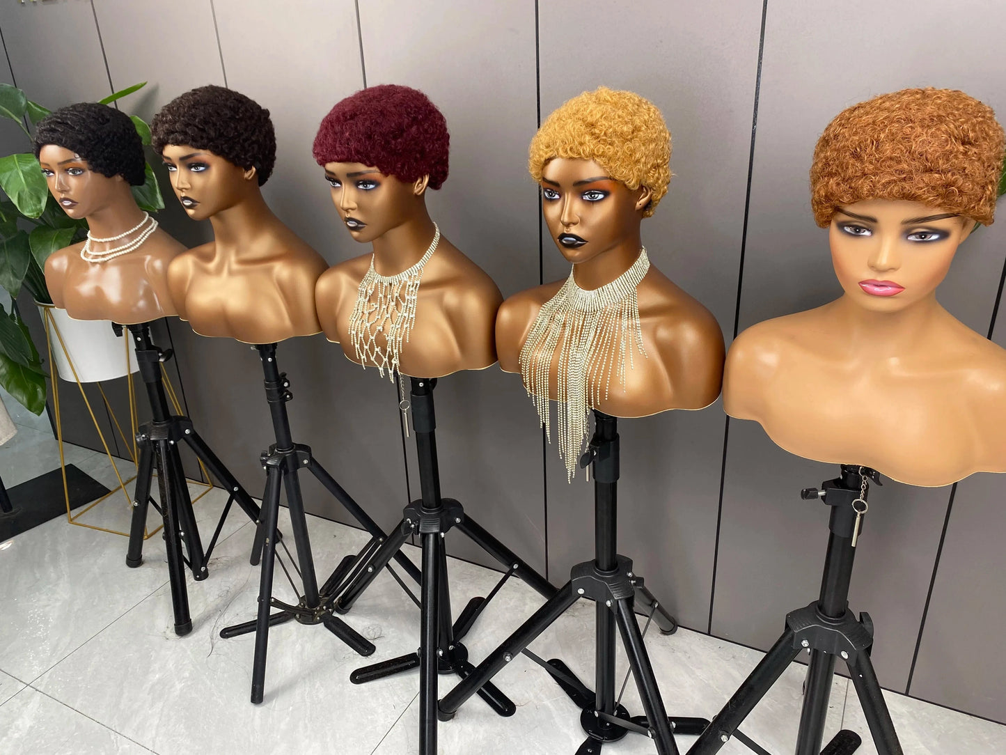Short Curly Hair Wigs Pixie Cut Brazilian Human Hair For Black Women Afro Kinky Curly Fluffy Hair Wigs