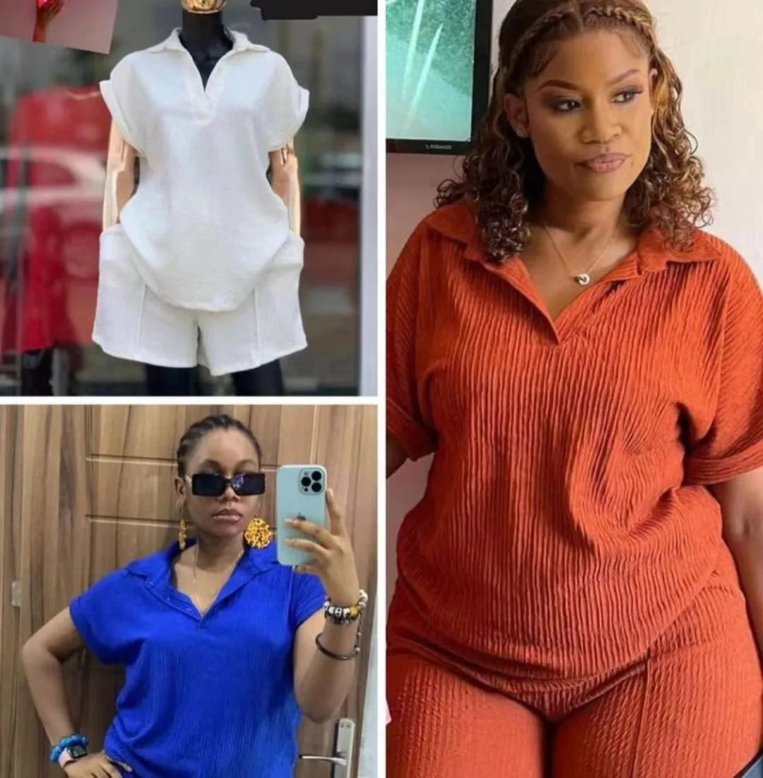 Short Set Women Two Piece Sets Matching Sets Short Sleeve Print Letter Tops Long Pants High Waist Y2k Streetwear Casual Loose