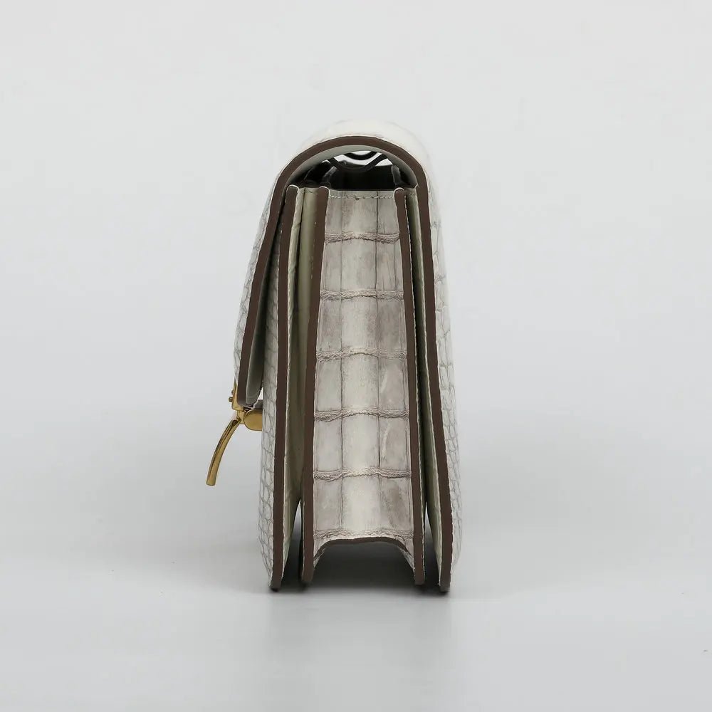 Shoulder Bag + Genuine Crocodile Leather + Structured Luxury Everyday Elegance For Modern Women - SN Wigs & More