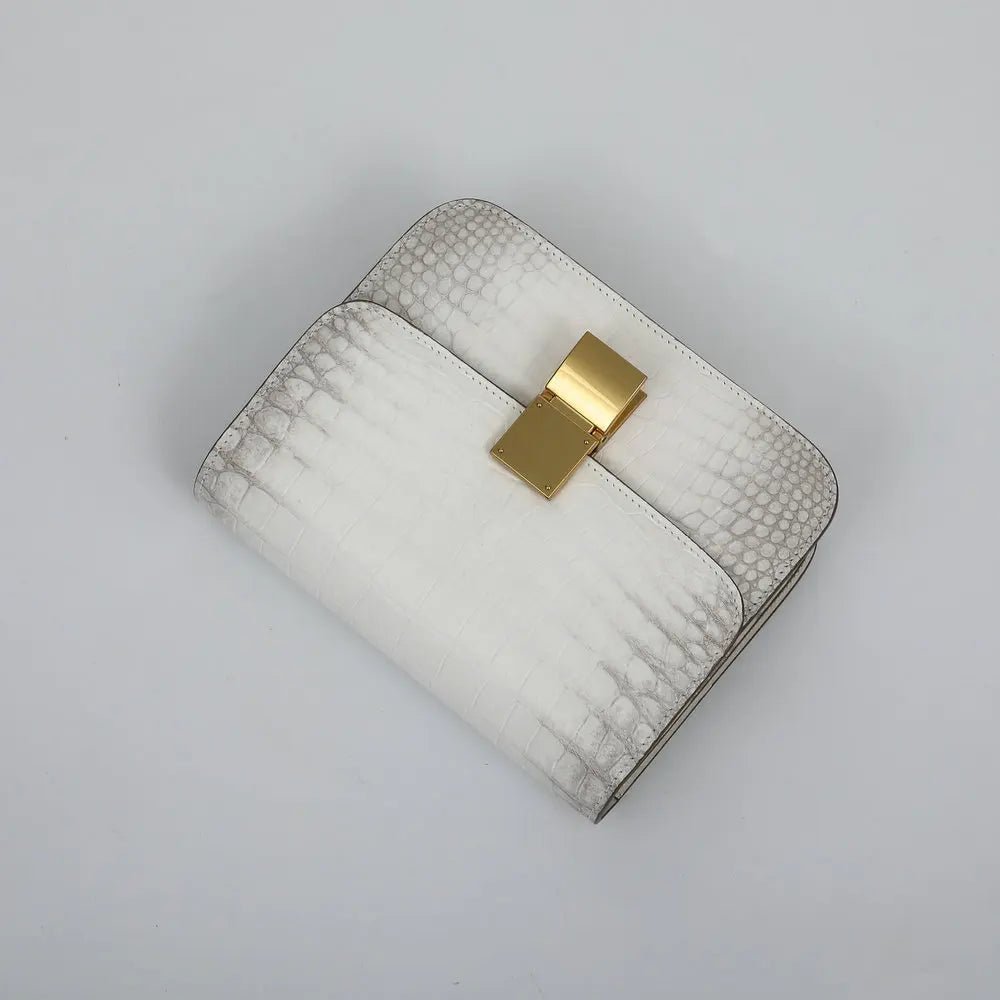 Shoulder Bag + Genuine Crocodile Leather + Structured Luxury Everyday Elegance For Modern Women - SN Wigs & More