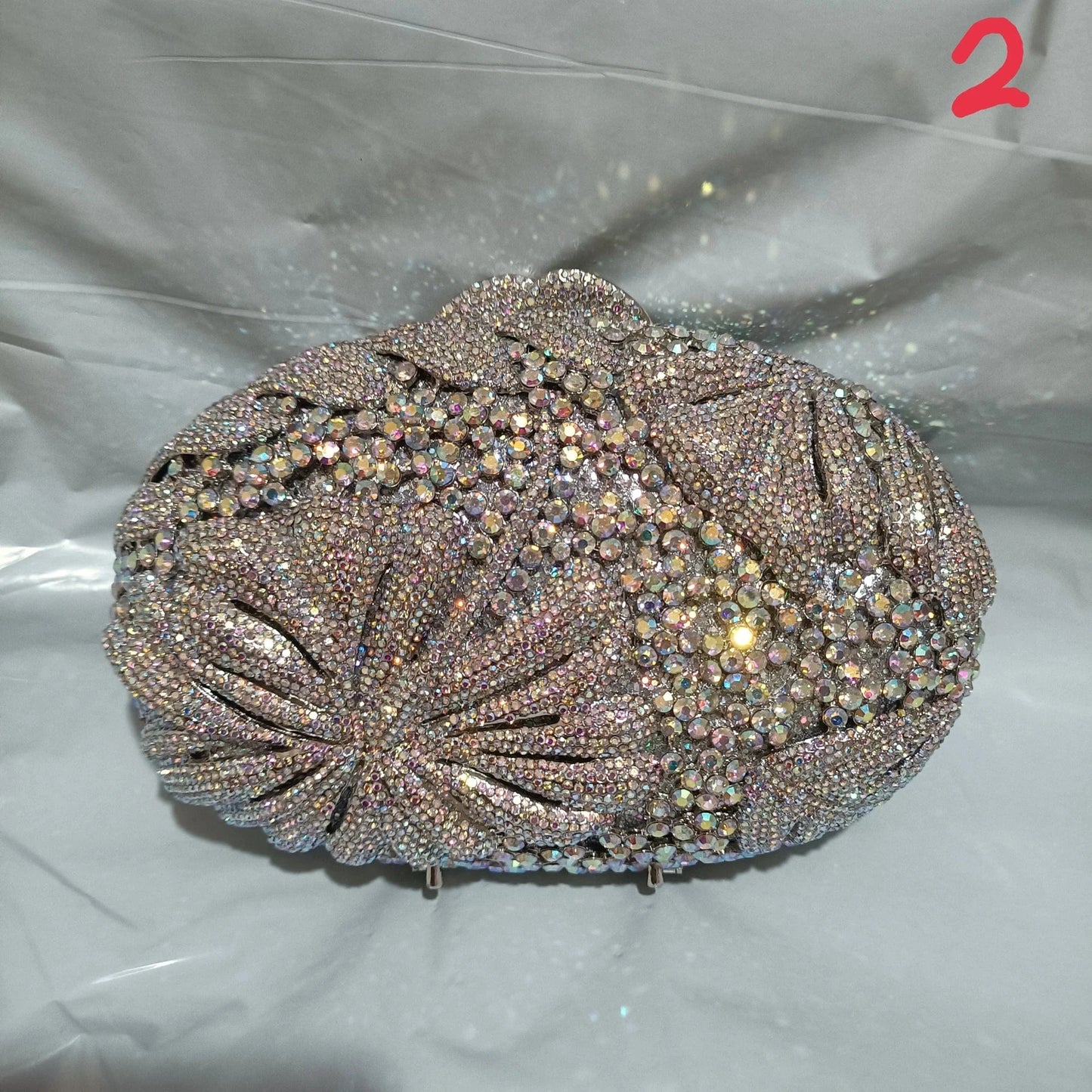 Show As Picture 2 Blue/Yellow/White Multicolored Diamond Crystal Clutch Rhinestone Women Clutches High Quality Phone Wallet Best  Party Purse Bag