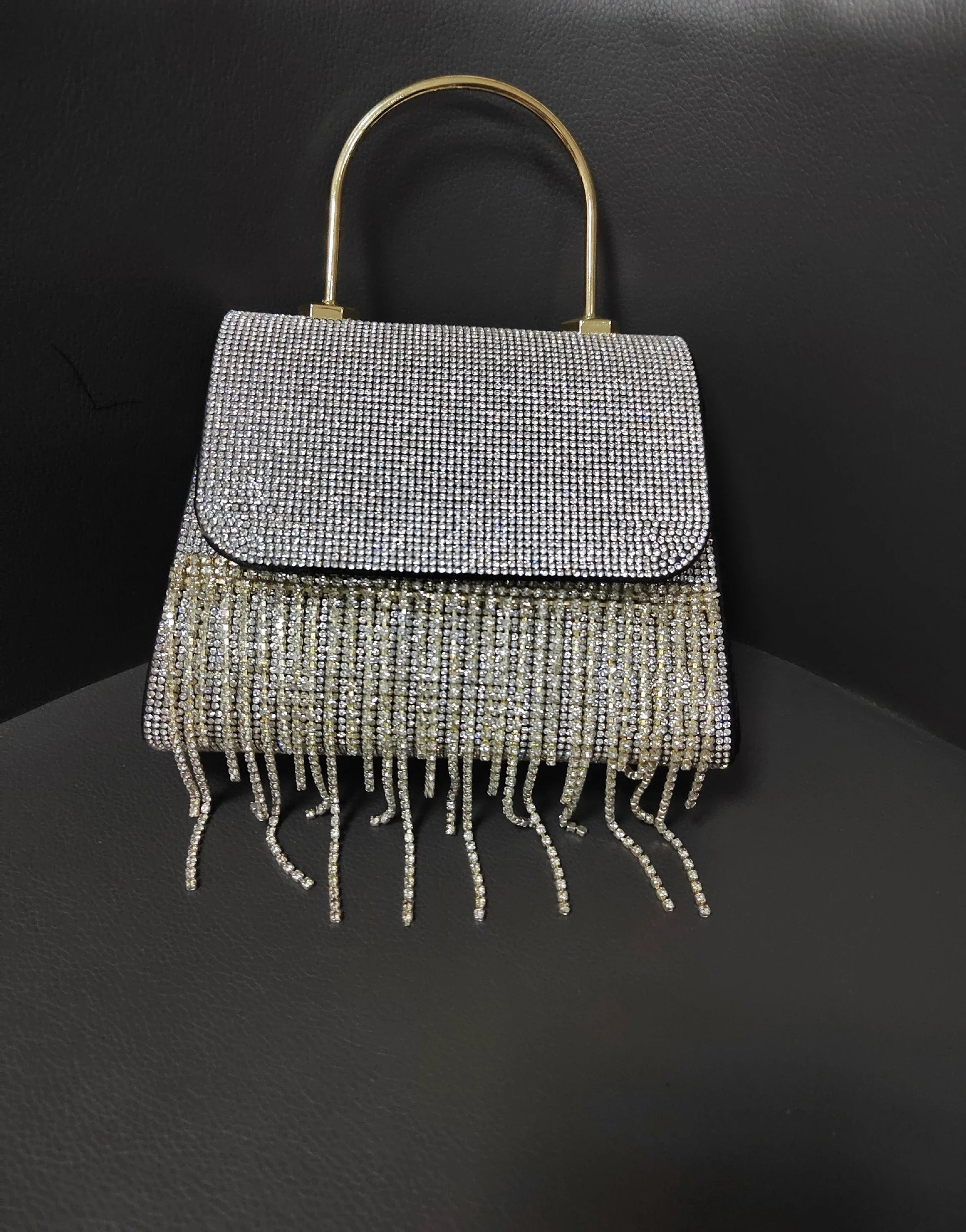 silver 2024 Guangzhou Factory Sale bling rhinestone bag purse bolsas crossbody bag chain bag for women 2024