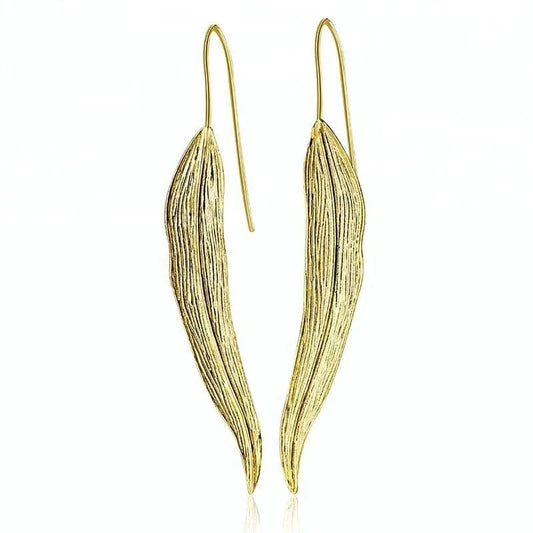 silver Fashion Lady Long Leaves 925 silver silver jewelry