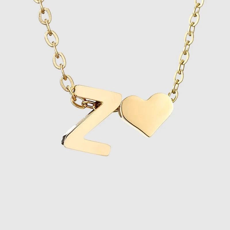 Silver / Letter  -Z Fine Jewelry Gold Plated Adjustable Chain Heart Initial A-Z 26 Alphabet Letter Charms Bracelet