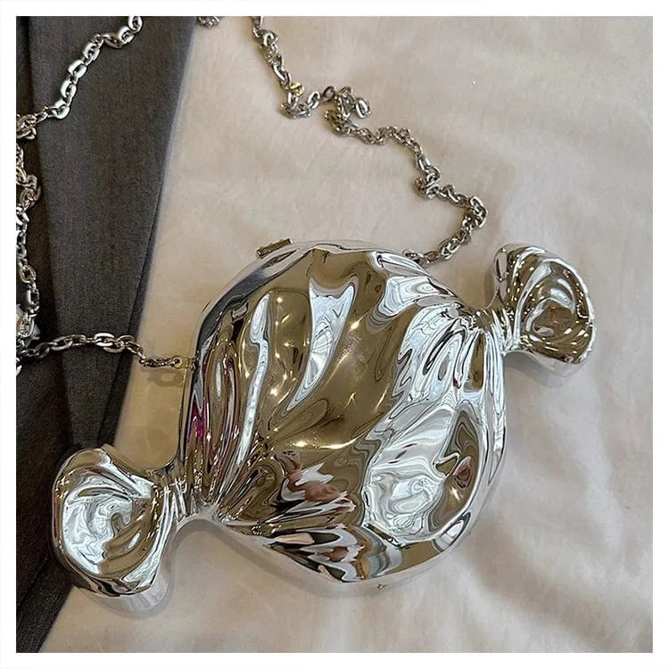 silver Ready to ship 2024 fashion boutique candy shape cute women's shoulder bags handbags