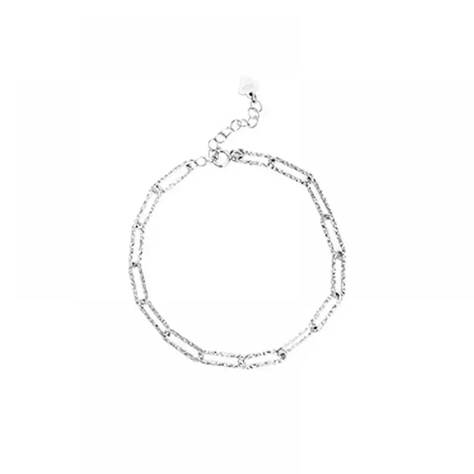silver S925 Sterling Silver Bracelets for Women Cute and Charm Wrist Bracelets Jewelry Gift for Teen Girls