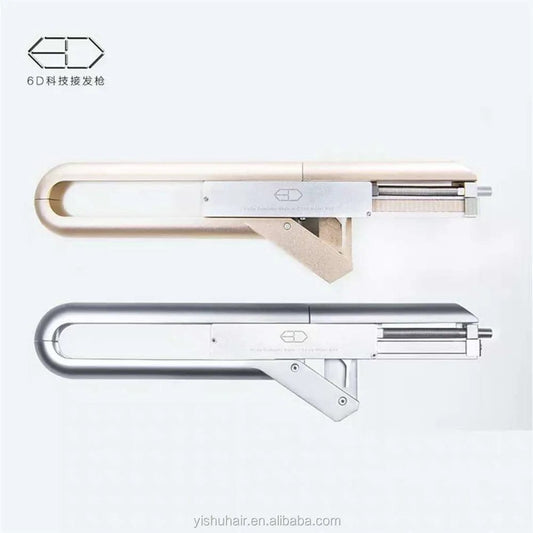 silver The great inventions of 6D high end tecnoly hair extension gun without glue charging of salon equipment in china in china