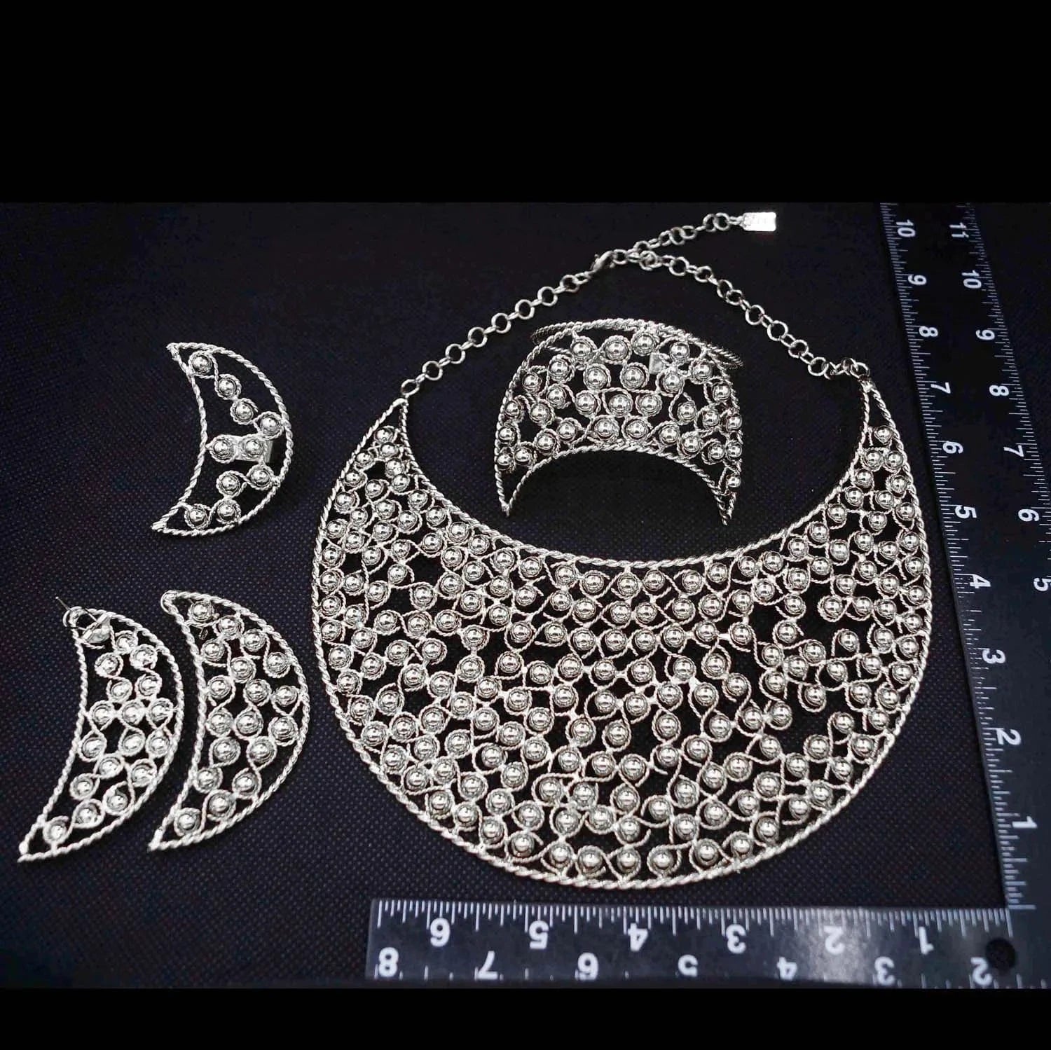 simple / 45CM / Gold Yulaili factory direct women's accessories wedding set jewelry high quality hawaiian 18k silver color zircon big necklace sets