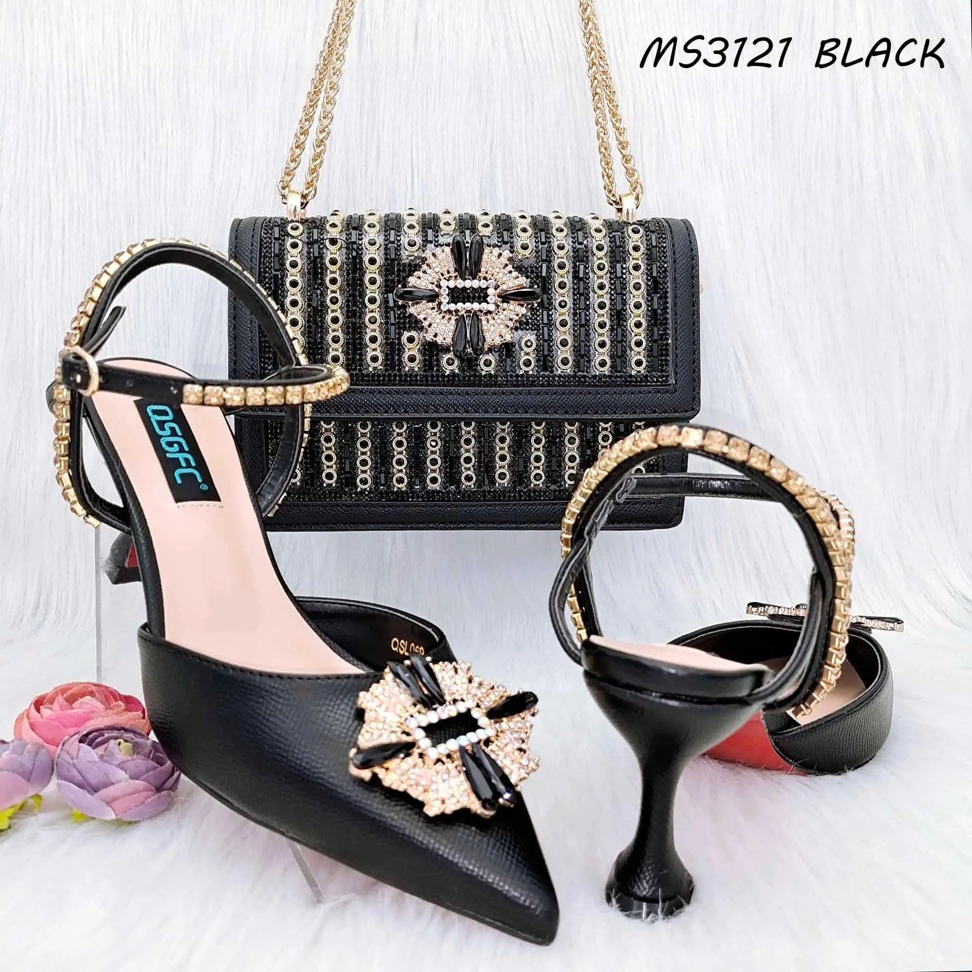 Size 38 to 43 women italian shoe brands wholesale matching shoes and handbags clutch bags china