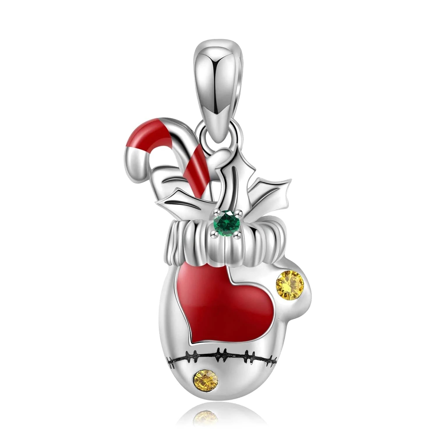 Snowflake Candy Sweet Cake Pendant for Necklace 925 Sterling Silver Fashion Pendant for Women Necklaces Jewelry Christmas Gift
