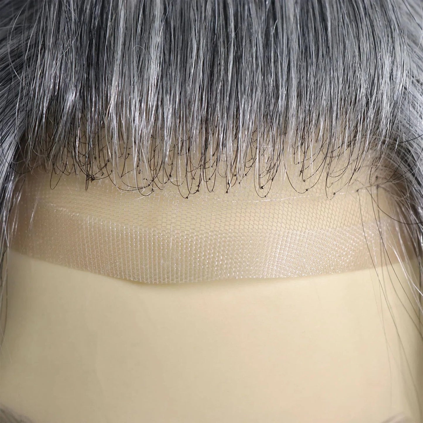 Soft Full Swiss Lace Base Cap Toupee 1b80 Grey Natural Human Hair Capillary Prosthesis For Men 10 Inches