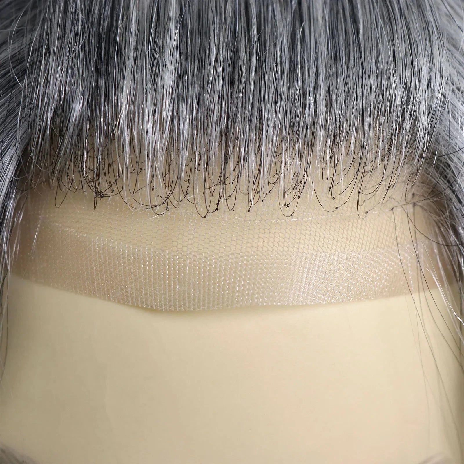 Soft Full Swiss Lace Base Cap Toupee 1b80 Grey Natural Human Hair Capillary Prosthesis For Men 10 Inches