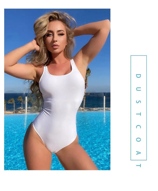 Solid color Womens Swimwear 2024 One-piece Women's Summer Beachwear