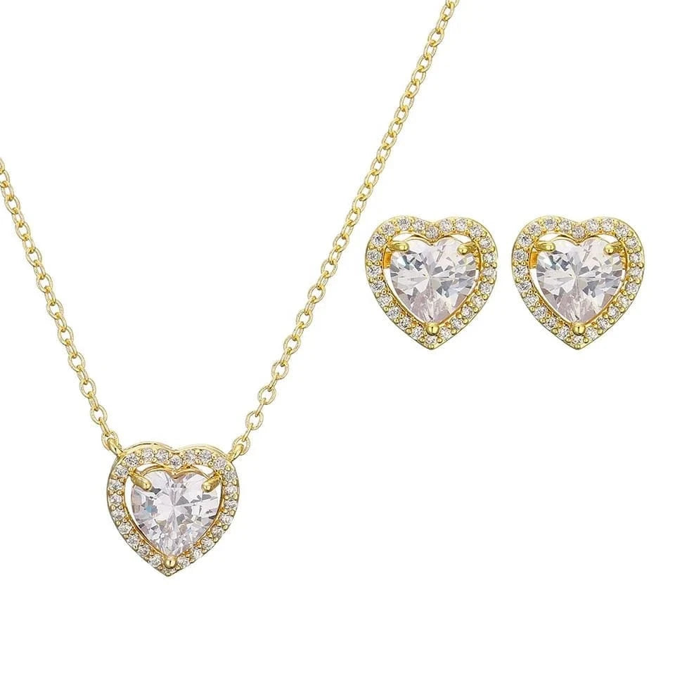 SP3348 GOLD RAKOL SP3074 New Design 4PCS Leaf Cubic Zircon Necklace Earrings Bracelets And Rings Sets 925 Sterling Silver Jewelry Set Women