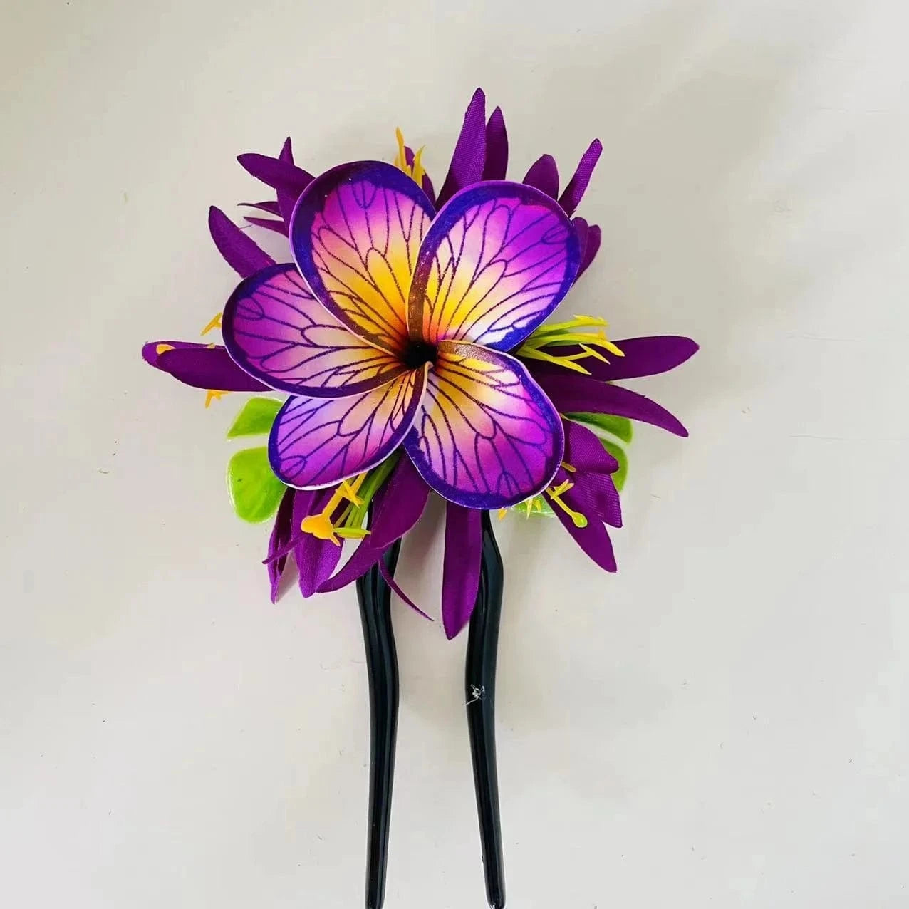 Spider lily Plumerias hair pick Foam flower Artificial Island tiara frangipanis hibiscuss ear hair accessories dance