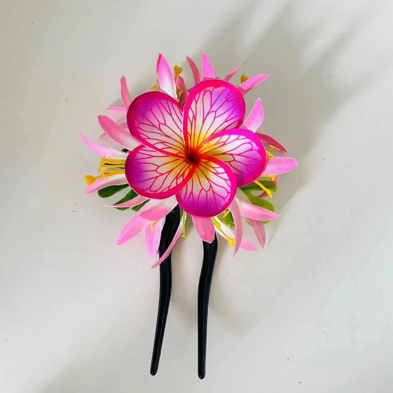 Spider lily Plumerias hair pick Foam flower Artificial Island tiara frangipanis hibiscuss ear hair accessories dance