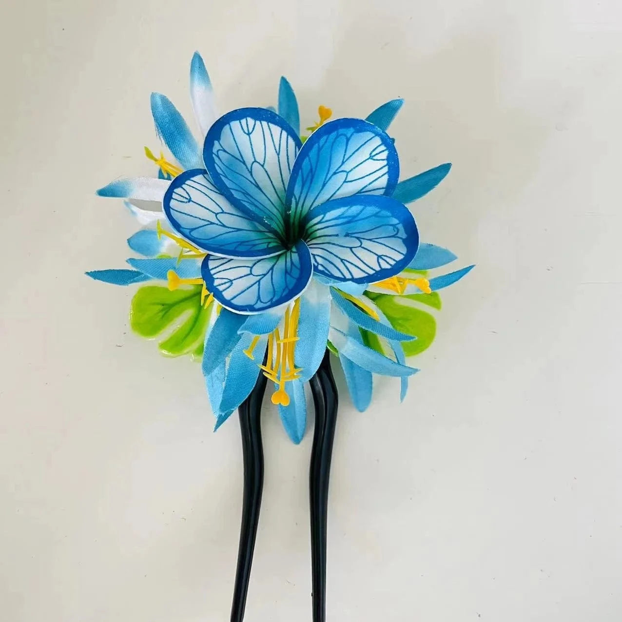 Spider lily Plumerias hair pick Foam flower Artificial Island tiara frangipanis hibiscuss ear hair accessories dance