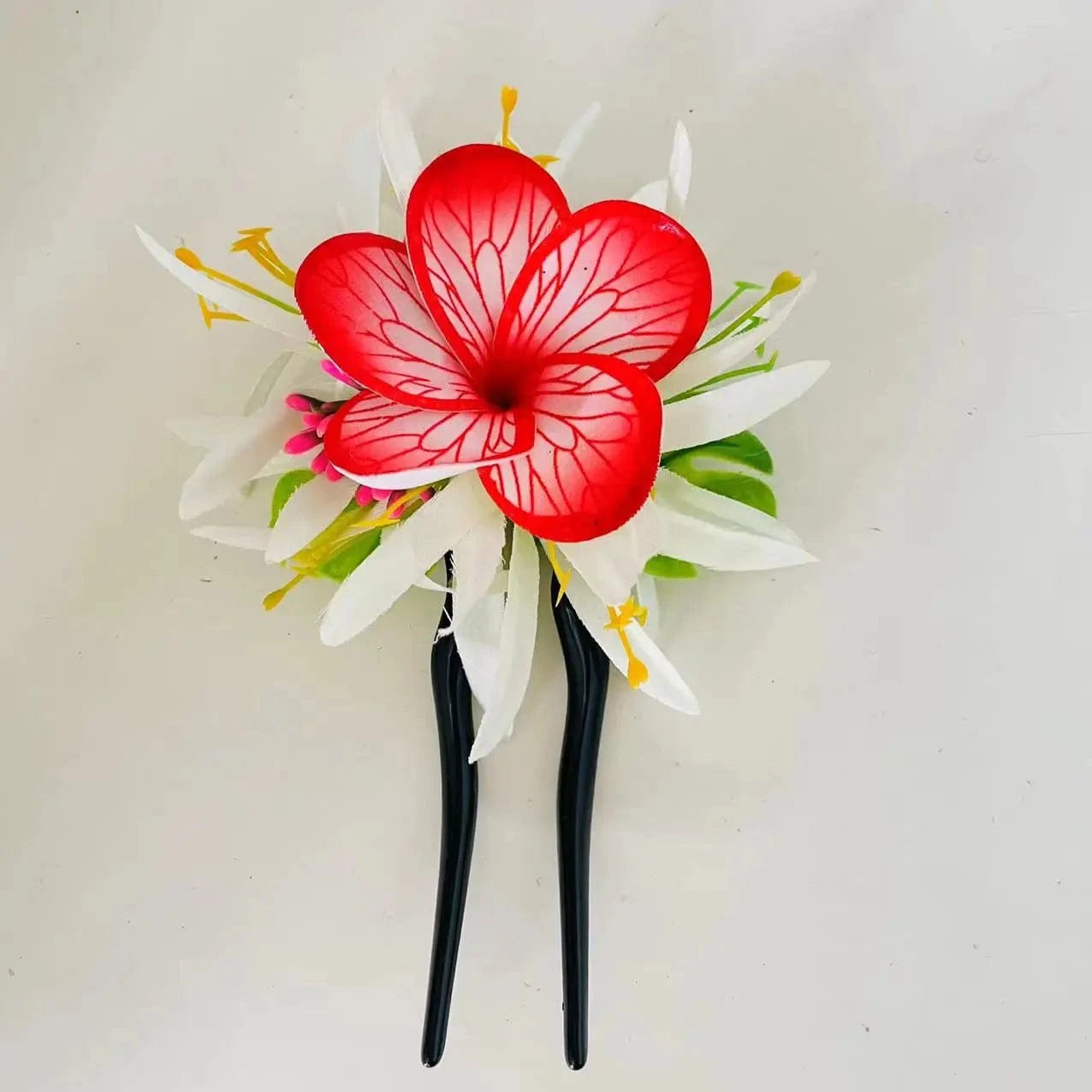 Spider lily Plumerias hair pick Foam flower Artificial Island tiara frangipanis hibiscuss ear hair accessories dance