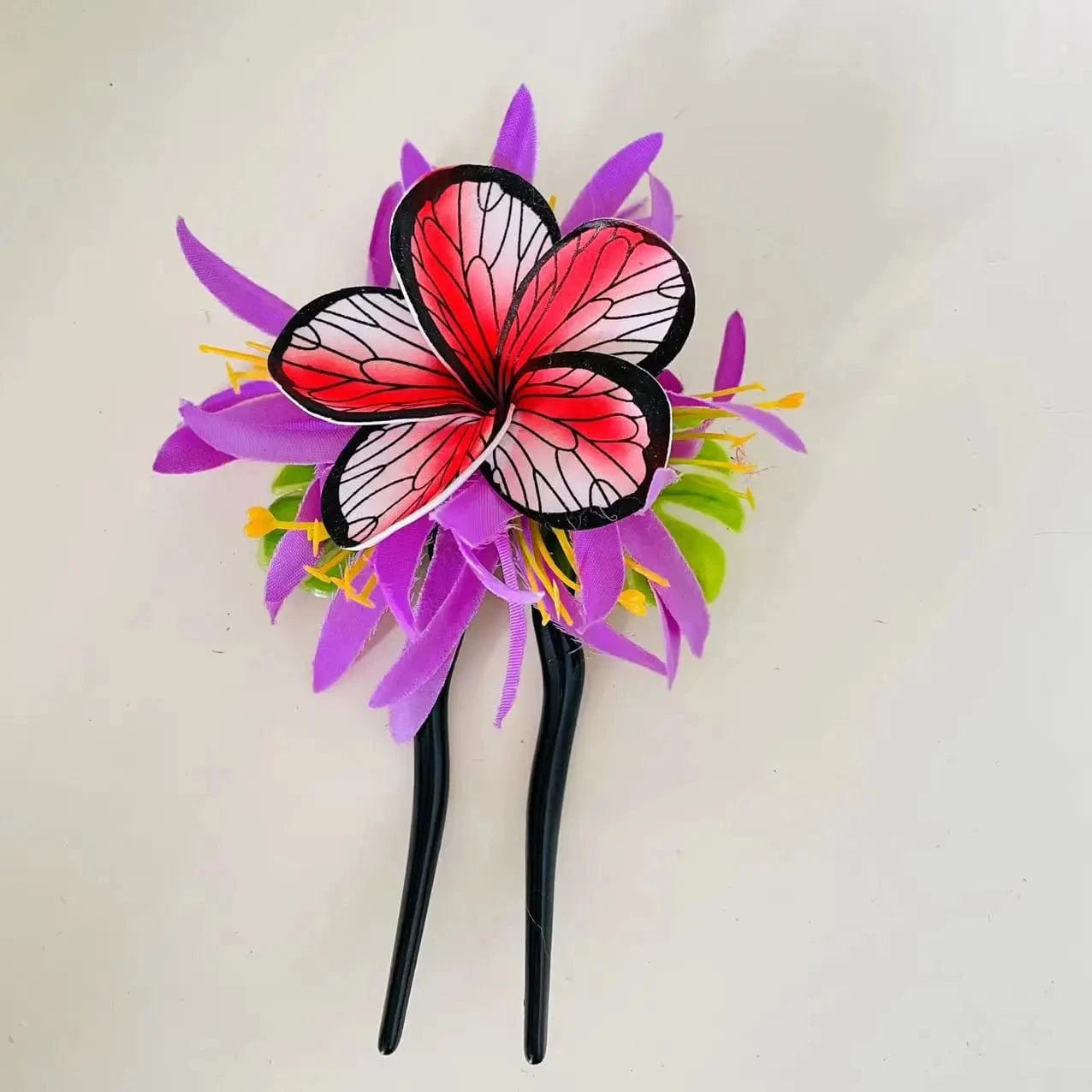 Spider lily Plumerias hair pick Foam flower Artificial Island tiara frangipanis hibiscuss ear hair accessories dance