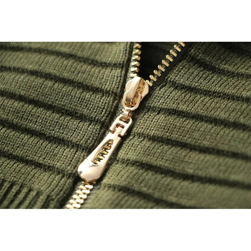 Spring 2023 new arrivals knitted dress women casual long sleeve sweater dress casual deep V neck knit dresses