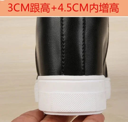 Spring and Autumn High Rise Women's Shoes New Flat Bottom Martin Boots Slope Heel Shoes High Top Shoes Women's Large 35-43