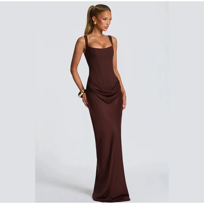 Square Neck Halter Mini Dress - SN Wigs & More