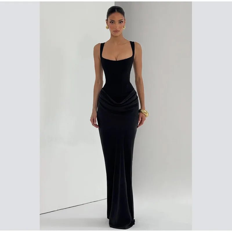 Square Neck Halter Mini Dress - SN Wigs & More