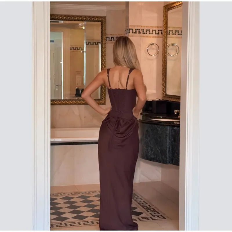 Square Neck Halter Mini Dress - SN Wigs & More