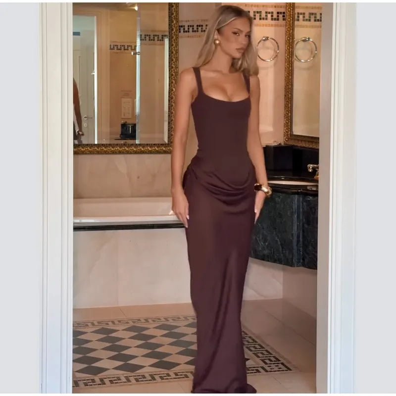 Square Neck Halter Mini Dress - SN Wigs & More