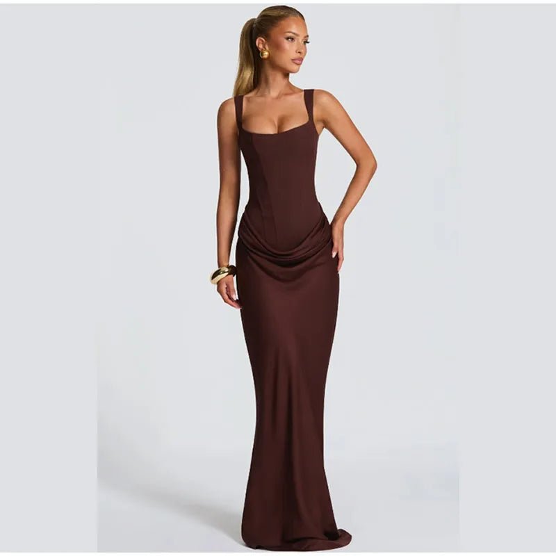Square Neck Halter Mini Dress - SN Wigs & More